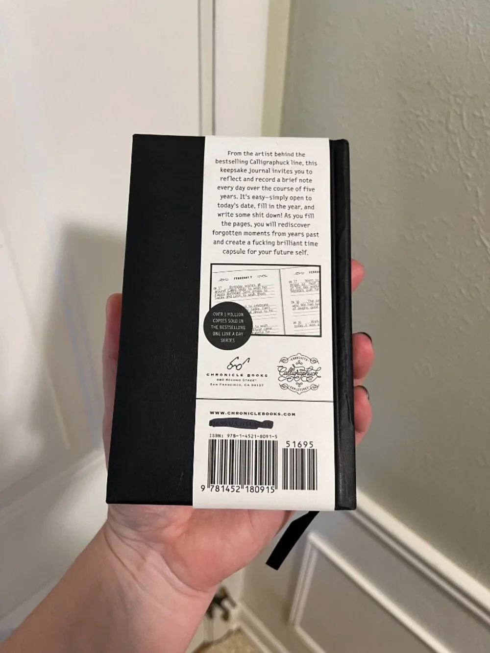 Journal - F*cking Brilliant - One Line a Day: A Five-Year Memory Book NEW